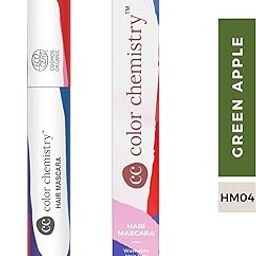Color Chemistry Hair Mascara, Green Apple, 9 ml (Pack of 1) | Temporay Hair Highlighting Colours for Kids and Adults | Easy to Wash, Doesn't Dry Out Hair | Non-sticky, Vegan & Safe to Use-39