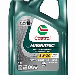 Castrol MAGNATEC 3416662 Stop-Start 5W-30 Full Synthetic Engine Oil for Petrol, Diesel and CNG Cars (3.5L)-1