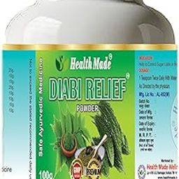 Health Made (100 Gm Powder) – Diabi Relief Powder | Ayurvedic product | Diabetes Care | helps maintain healthy blood sugar level and HbA1c |Pack of 1-image-14