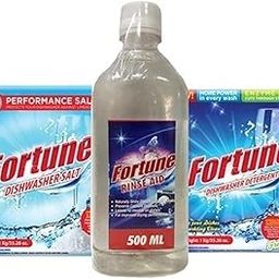 FORTUNE DISHWASHER STARTER COMBO - Dishwasher Detergent 1kg (Pack of 1), Salt 1kg (Pack of 1) & Rinse Aid 500ml (Pack of 1)-picture-30