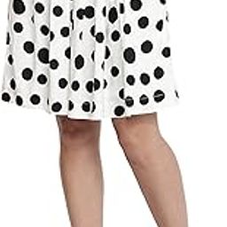 Women Western Printed Skirt | Bell- Shape Skirt for Summer | Polka Dot Casual Rayon Knee Length Skirt-image-21