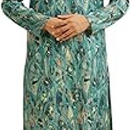 Men's Viscose Blend Abstract Print Long Kurta (1pc)-picture-31