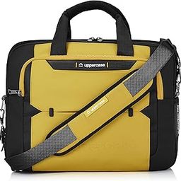 uppercase Alphatech Pro 02 Padded 15.6" Laptop & iPad Compartment Messenger Bag with Trolley Sleeve Quick Access Pockets Detachable Shoulder Strap Office Bag for Men & Women - 19 L-14