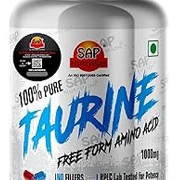 Sap Nutrition Taurine 1000mg Amino Acid Supplement | Nervous System, Energy, Heart, Cardiovascular system, Brain, Eye Health Support (60 Tablets)-image-42
