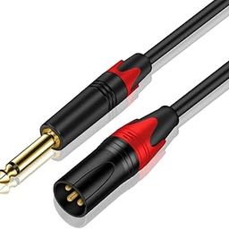 Imaginea XLR Cable to 6.35mm ¼ Inch TS Male to XLR Male Audio Stereo Mic Cables - Gold Plated Mono 1/4 Inch Male to XLR Male Balanced Cable for Microphones, Speakers, Stage, DJ and More (3 Meter)-picture-27