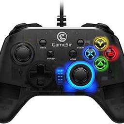 GameSir T4W Wired Gaming Controller for PC, Gamepad Console with Joystick for pc, Ergonomic Anti-Slip Design with Dual Motor Vibration, USB Game Controller for pc Windows XP/7/8/10.-24