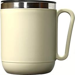 GANESH N-Joy Unbreakable Mugs with Cap Stainless Steel Plastic Covered Travel Mug with lid for Tea, Coffee, Milk (400ml)-image-61