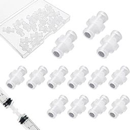 20 Pcs Syringe Adaptor, Luer Lock Female to Syringe Transfer Joint Luer Lock Connector Coupler Adapter-27
