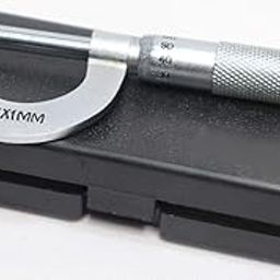Labworld screw gauge micrometer 0-25mm caliper steel with black box good quality for precision measurement of thin sheets professional use in laboratories classroom and workshops-image-2