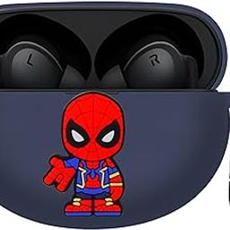 New Silicone Case Compatible with Oneplus Buds Nord 3 Pro (2024) Protective Soft Silicone 360° Full Protection Dust-Proof Shockproof Case Cover with Hook (Cover Only) (Spider-Man)-image-46