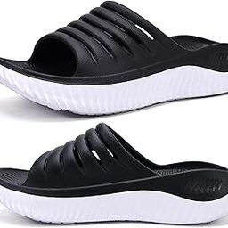 Womens Recovery Sandals With Comfortable Plantar Fasciitis Support,Ladies Orthotic Open Toe Sport Slides Thick Cushion Reduces Stress on Feet,Joints & Back Post-Exercise-picture-28