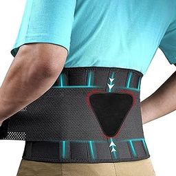 COIF Premium Lumbar Support Belt For Lower Back Pain - Orthopedic Lumbo Sacral Waist Support Belt - Immediate Relief from Sciatica, Herniated Disc, Scoliosis - Breathable Design With Lumbar Support Pad - For Home & Lifting At Work - For Men & Women (L/XL)-17