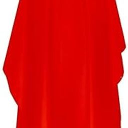 Professional Hair Cutting Sheet For Saloon And Home Hairdressing Apron Cape Waterproof for Men and Women Salon And Parlor Accessories (RED)-48
