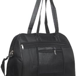 Nylon Fabric Travel Bag/Duffle Bag with Zip Closure (Black,41x18x32cm)-image-93