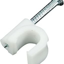 ELA's Hi-Tech 20mm Diameter Wire Fastener Circle Cable Clips with Metal Nail (100 Pcs)-image-10