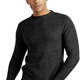 Polyester Blend Men's Solid Knitted Pullover Sweater For Casual Wear | Crew Neck | Long Sleeve | Pull On Closure | Sweater Crafted With Comfort Fit For Everyday Wear-picture-14