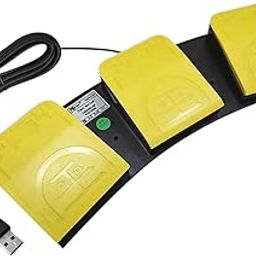 CALANDIS™ USB Triple Foot Switch Pedal Replaces Computer Mouse Programmable Footswitch Yellow | Keyboards & Keypads | Keyboards, Mice & Pointers-image-65