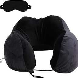 Premium Neck Pillow with Eye Mask for Travel & Comfort, Car Neck Rest - Car Pillow, Flight, and Train Accessory Pillow for Neck Pain Relief & Neck Pillow for Sleeping-13