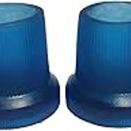 Adult walker rubber Bush, legs, shoes Diameter 25mm, Blue, Set of 4. PLEDGE-12