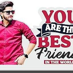 GiftsWale Personalized Best Friend Photo Frame | Best Gift for Friends, Boyfriend, BFF | Unique Design | Customized Gift for Birthday, Friendship Day & as a Return Gift | (10X12 INCHES)-image-85