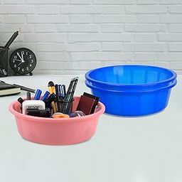 Homestic Pack of 3 Desk Organizer | Stationery Organizer | Multipurpose Storage Organizer | Office Supplies for Pen-Pencil-Staplers | Desktop Organizer | 6 LTR | Blue & Light Pink-image-37