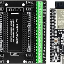 whiteeeen for ESP32 Super Breakout Board 38Pin 3.81mm / 0.15" Terminal GPIO Expansion Board and Development Board for ESP32-DevKitC ESP-WROOM-32-47