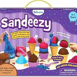 Skillmatics Sand Ice Cream Parlour Set - Sensory Toy & Pretend Dessert Shop Play Kit for Kids, Creative Sand Art Activity with Cones, Cups & Toppings, Gifts for Boys & Girls Ages 3, 4, 5, 6, 7-6