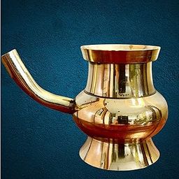 Handcrafted Brass Ganga Jal Kalash | Traditional Hindu Lota Vessel for Holy Water Storage | Puja Accessory for Rituals, Temples & Home Altars | Made in India-image-59