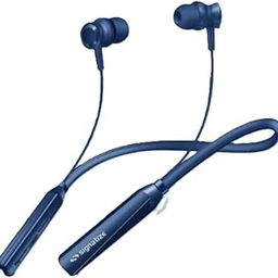 SIGNATIZE Ear Neckband Bluetooth Earphones with 10mm Drivers, 50 Hours Playtime, Type C Fast Charging, Neckband Earphones with Voice Assistant-Black-26