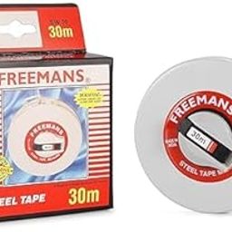 FREEMAN SW30 Steel Leatherette 30m:13mm Measuring Tape - 30m/100ft || Vinyl Leatherette Covered Case || Stainless Steel Band || Dura Coat Tape Blade || Stainless Steel Mouth with End Hook-image-8