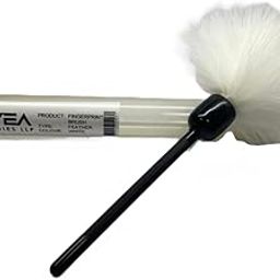 Rivea Remedies Fingerprint brush - Forensic Feather brush for Fingerprinting (White) recommended by Professionals & Washable-0