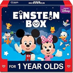 Einstein Box Featuring Disney for 1-Year-Old Boys/Girls Toddler| Board Books and Pretend Play Gift Pack| Learning and Educational Toys| with Mickey and Minnie Mouse| Winnie The Pooh (1 Box Set)-28