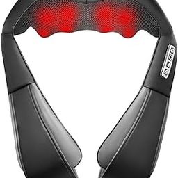 ExtraLux Shiatsu Neck and Shoulder Massager with Heat – Deep Tissue Kneading Electric Pillow for Neck, Back, and Shoulders – Pain Relief for Home, Office & Car Use-image-35