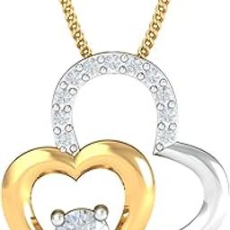 14KT Yellow Gold Naomi Heart Pendant for Women-image-39