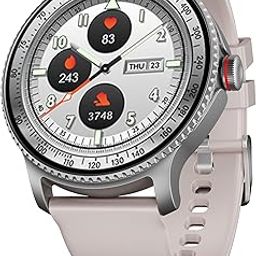 boAt Lunar Discovery w/ 1.39" (3.5 cm) HD Display, Turn-by-Turn Navigation, DIY Watch Face Studio, Bluetooth Calling, Emergency SOS, QR Tray, Smart Watch for Men & Women(Cherry Blossom)-1