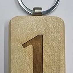 Number 1 Wooden Keychain-image-60