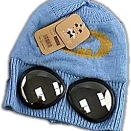Wool Knitted Unisex Beanie Warm Hat with Sunglasses/Goggles for Outdoor Sports Cap Ear Cold Protector Glasses Fashion Warm Keeping Hat Windproof Winter Skull Cap ? Teens/Kids/Women ? Multicolor-image-78