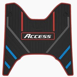 DEEPON Access 125 Floor Mat (2025) for Scooter, Anti-Slip, Waterproof, Red and Blue Pattern-30