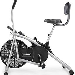 Klikfit 2CM Upright Air Bike Exercise Cycle with Dual Moving Arms for Home Gym Cardio Full Body Weight Loss Workout with Back Support - Free Installation Support Via Video & call-picture-21