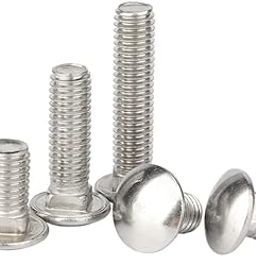 Rely®⇒VP INDUSTRIES (Pcs-15) 1/4"x1.5" inch Stainless Steel Carriage Bolts Round Head, Square Neck for Furniture, Door Fittings, Joining Wood Boards, Cabinets, Cupboards,Chairs & Beds (Length-38 mm)-image-38