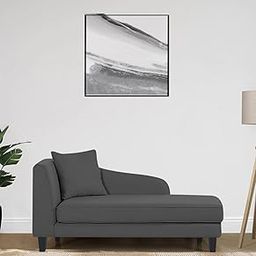 Antiq Furniture Store 2-Seater Sofa Diwan Couch Chaise Lounge for Home and Living Room (Grey)-image-43