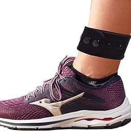 Zitel® Ankle Band Compatible with Fitbit Charge 2/3/4/5, Luxe, Inspire/HR/2, Alta/HR/Flex/2, for Garmin Vivosport, Vivofit 2/3/4, Ankle Strap for Men and Women - Black-5