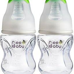 BeeBaby Comfort Regular/Slim Neck Baby Feeding Bottle with Anti-Colic Silicone Nipple. Infants, Toddlers, New Born. 100% BPA Free. (120 ML, Green, 2)-picture-25