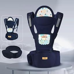 StarAndDaisy 9-in-1 Adjustable Baby Carrier Bag for 0-3 Years for Newborn/Baby Essentials Holder Carrying Bags Boy & Girl/Large Storage & Phone Pocket/New Mom Gifts (Blue)-image-79