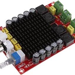 xcluma TDA7498 DC 14-34V Amplifier Board of Class D 2X100W Dual Channel Audio Stereo Amplifier Board XH-M510-19