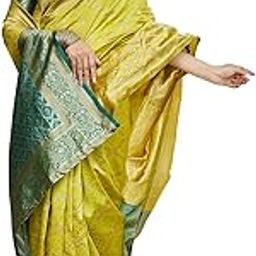 Women's Banarasi Kanjivaram Art Silk Saree|Sarees for Women Ethnic Wear-picture-1
