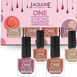 Jaquline USA Color Crush Matte Finish Nail Paint Set Of 4 | Long Lasting | Chip Resistant | Highly Pigmented | Quick Dry & Cruelty Free | 5Ml Each-image-92