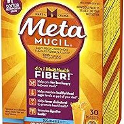 Metamucil Fiber Singles Smooth Texture Sugar Free Orange -- 30 Packets-image-25