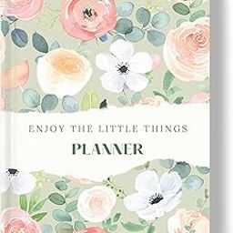 LAURET BLANC Hardbound 12 Months Undated Planner- A5 Size, 12 Monthly Spreads, 52 Weekly Spreads, Habit Tracker, Utility Pages (Enjoy The Little Things)-image-72