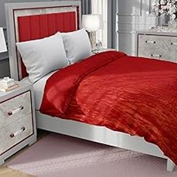 Soft Warm Flannel King Size Duvet Cover II Razai Cover II Quilt Cover II Dohar for Double Bed with Zipper (90x100 Inch, Orange)-image-18